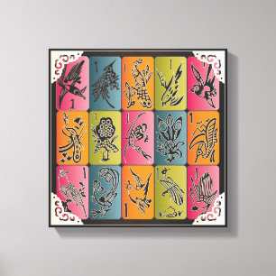 Toile Mah Jongg One Bams