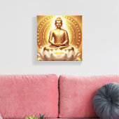 Toile Mahavira Méditerranée Pose Art - Lumière et S (Insitu(Salon))