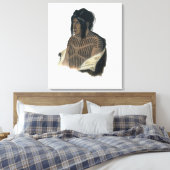 Toile Mahsette-Kuiuab, chef des Indiens cris, plaque (Insitu(Chambre))