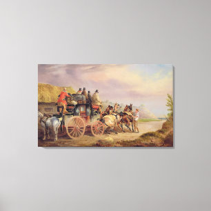 Toile Mail Coaches on the Road : The Quicksilver Devonp