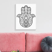 Toile Main Hamsa inspirée 6 (Insitu(Salon))