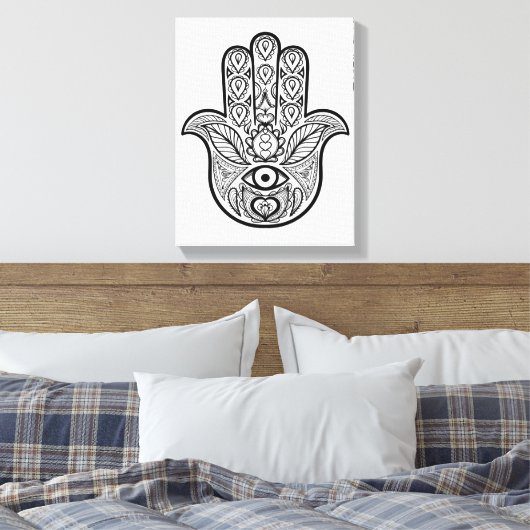 Toile Main Hamsa inspirée 6 (Insitu(Chambre))