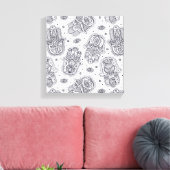 Toile Main inspirée tirée Hamsa 6 (Insitu(Salon))