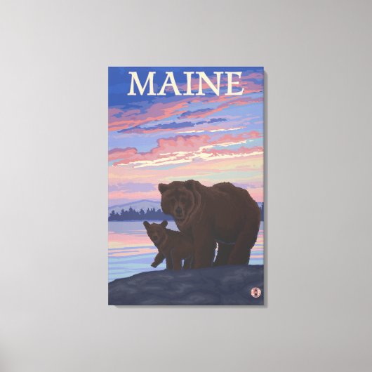 Toile MaineBear et Cub (Recto)