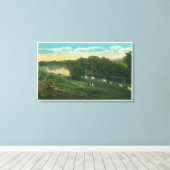 Toile MaineVue des vaches à la maison (Insitu (Plancher de Bois))