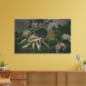 Toile MaineVue d'une jolie prise de truite du lac Maine (Insitu(Salon))