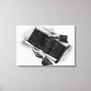 Toile Mains avec plans architecturaux bleus, entreprise