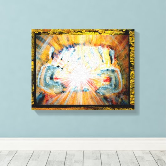 Toile Mains de guérison (Insitu (Plancher de Bois))