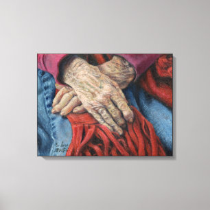 Toile "Mains du temps"