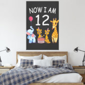 Toile Maintenant, j'ai 12 ans 12e anniversaire au Zoo (Insitu(Chambre))