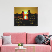 Toile Maintenez la lumière enfoncée (Insitu(Salon))