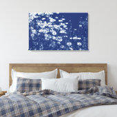 Toile Maisières - Effet Cyanotype (Insitu(Chambre))