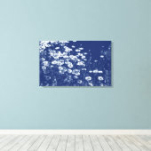 Toile Maisières - Effet Cyanotype (Insitu (Plancher de Bois))