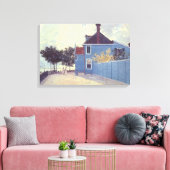 Toile Maison bleue à Zaandam de Claude Monet (Insitu(Salon))