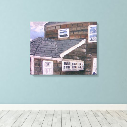 Toile Maison classique de Hamptons par Aaron Monet (Insitu (Plancher de Bois))