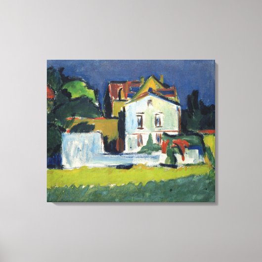 Toile Maison dans un paysage (Recto)