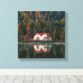 Toile Maison dans une forêt (Insitu (Plancher de Bois))