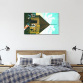 Toile Maison de bloc russe à St. Michael, Alaska (Insitu(Chambre))