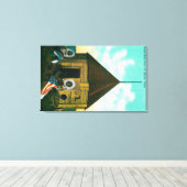 Toile Maison de bloc russe à St. Michael, Alaska (Insitu (Plancher de Bois))