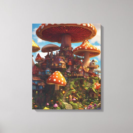 Toile Maison de champignons (Recto)