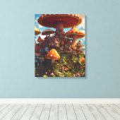 Toile Maison de champignons (Insitu (Plancher de Bois))