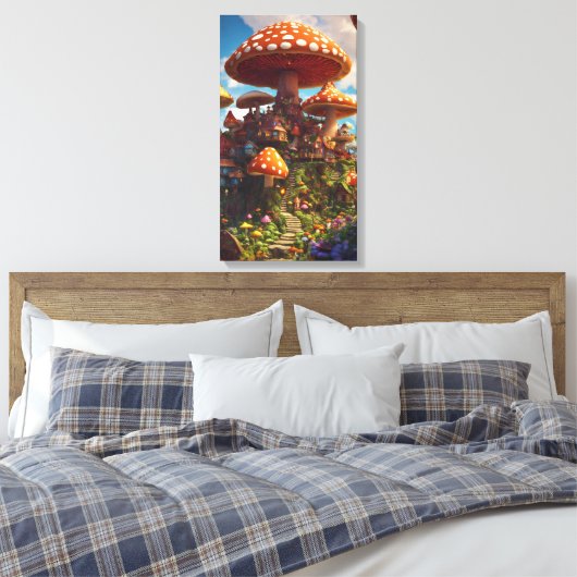 Toile Maison de champignons (Insitu(Chambre))