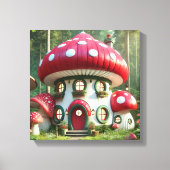 Toile Maison de champignons enchanteresse - Conte d'orfè (Recto)