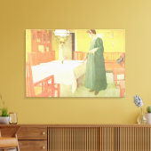 Toile Maison de l'école, Salle à manger scène, pub. en ' (Insitu(Salon))