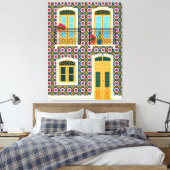 Toile Maison de Lisbonne avec tuiles (Insitu(Chambre))