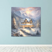 Toile Maison de Noël chaude Snowbound (Insitu (Plancher de Bois))