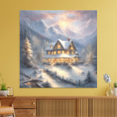 Toile Maison de Noël chaude Snowbound (Insitu(Salon))