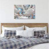 Toile Maison de plage Nautique Canvas de crabe rustique (Insitu(Chambre))