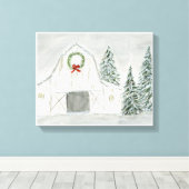 Toile Maison de vacances d'hiver paisible (Insitu (Plancher de Bois))