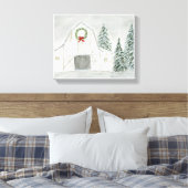 Toile Maison de vacances d'hiver paisible (Insitu(Chambre))