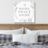 Toile Maison Douce Maison Rustique en Bois Blanc (Insitu(Chambre))