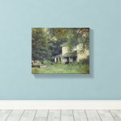 Toile Maison et voiture abandonnées (Insitu (Plancher de Bois))