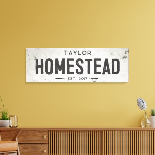 Toile Maison rustique moderne ferme longue (Insitu(Salon))