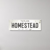 Toile Maison rustique moderne ferme longue (Recto)