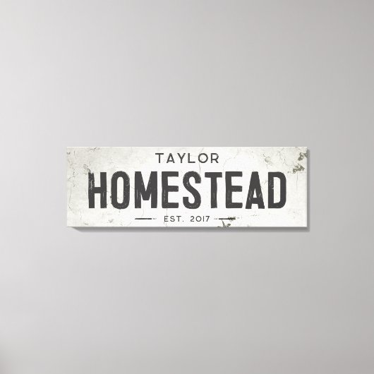 Toile Maison rustique moderne ferme longue (Recto)