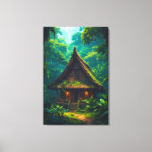 Toile Maison Silencieuse dans la Forêt Tropicale (Recto)