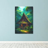 Toile Maison Silencieuse dans la Forêt Tropicale (Insitu (Plancher de Bois))