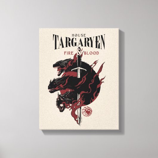 Toile Maison Targaryen - Feu et Sang (Recto)
