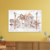 Toile Maisons de conques de style victorien | Key West,  (Insitu(Salon))