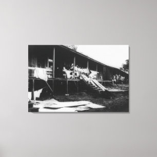 Toile Maisons japonaises en photographie d'Hawaï