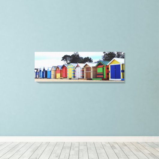 Toile Maisons Plage | Brighton Beach, Melbourne (Insitu (Plancher de Bois))