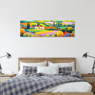 Toile "Maisons Provençales" Paysage de Provence