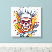 Toile Maître de cuisine crâne (Insitu (Plancher de Bois))