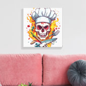 Toile Maître de cuisine crâne (Insitu(Salon))