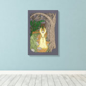 Toile Maîtresse Étrange (Fée Dame dans les Bois) (Insitu (Plancher de Bois))
