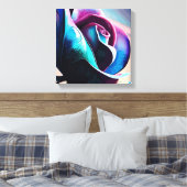 Toile Majesté de minuit : La beauté noire des Roses noir (Insitu(Chambre))